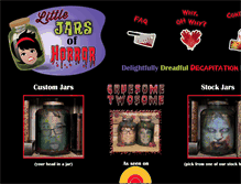 Tablet Screenshot of littlejarsofhorror.com